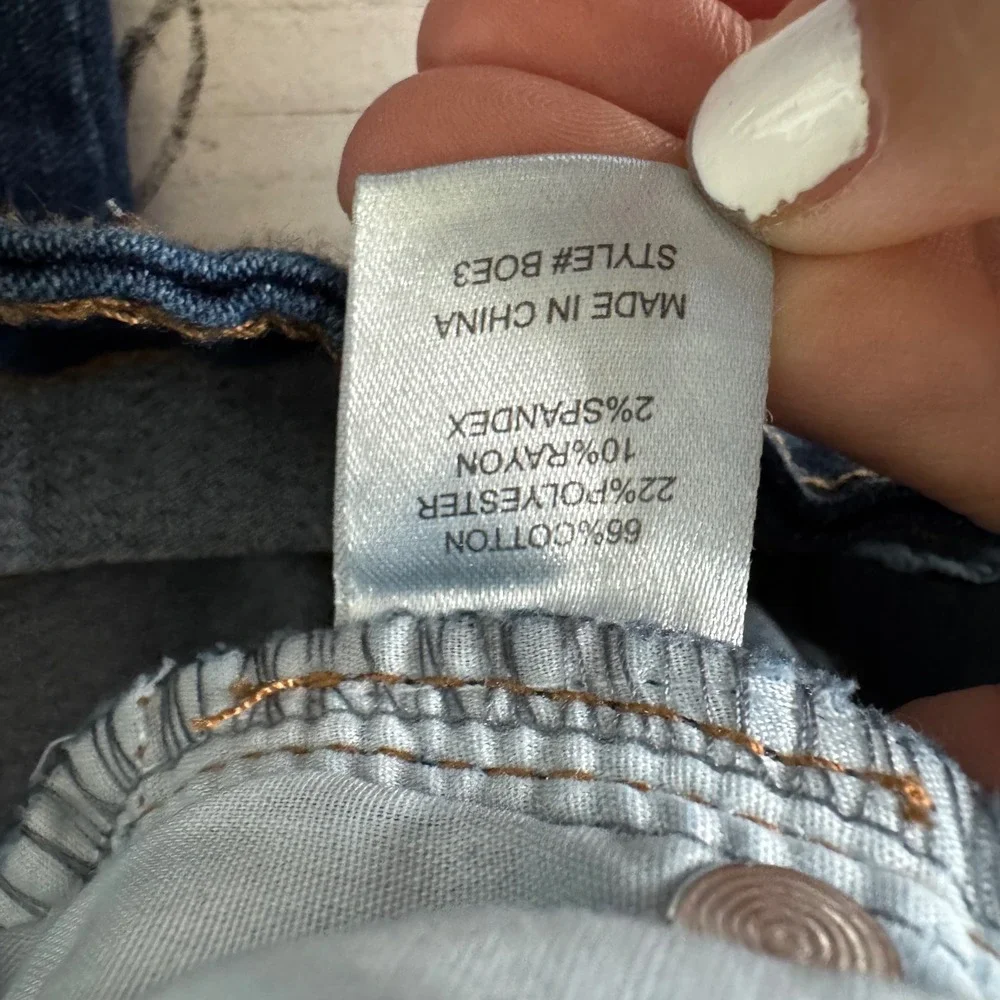 Fashion Nova Women Dark Wash High Waisted Skinny‎ Jeans Size 5 Indigo Stretch